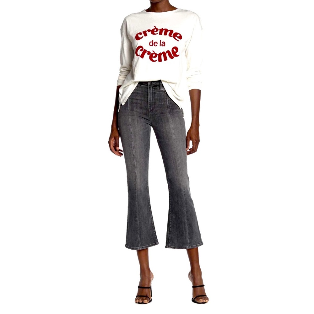 Hudson Holly Frare High Rise Crop Flare Jeans